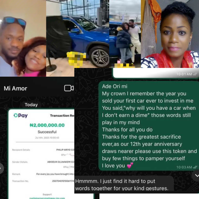 From Sacrifice to Success: Nigerian Woman Gifts Husband ₦2 Million After He Sold His Car to Support Her Business